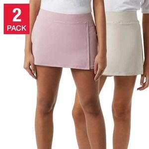 32 Degrees Girls 2-pack Skorts Light Pink / Beige 10/12‎ New with Tags